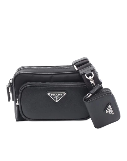 Pre-Loved by Azura Reborn - Pre-Loved Re-Nylon and Saffiano Shoulder Bag
