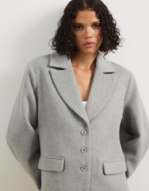 Atmos&Here - Ethel Wool Blend Oversized Blazer