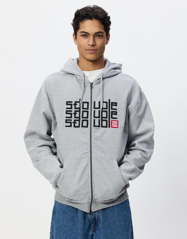 S Double - Triple Block Zip Hoodie