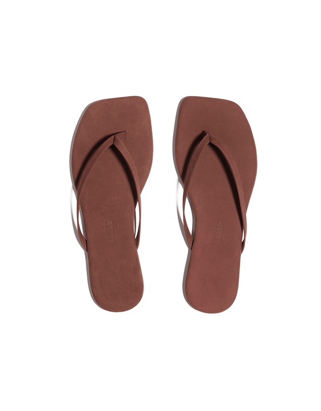 Tkees - Lily Square Toe Suede Sandals
