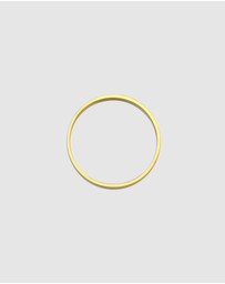 Kuzzoi - ICONIC EXCLUSIVE - Ring Men band Basic Elegant in 375 yellow gold