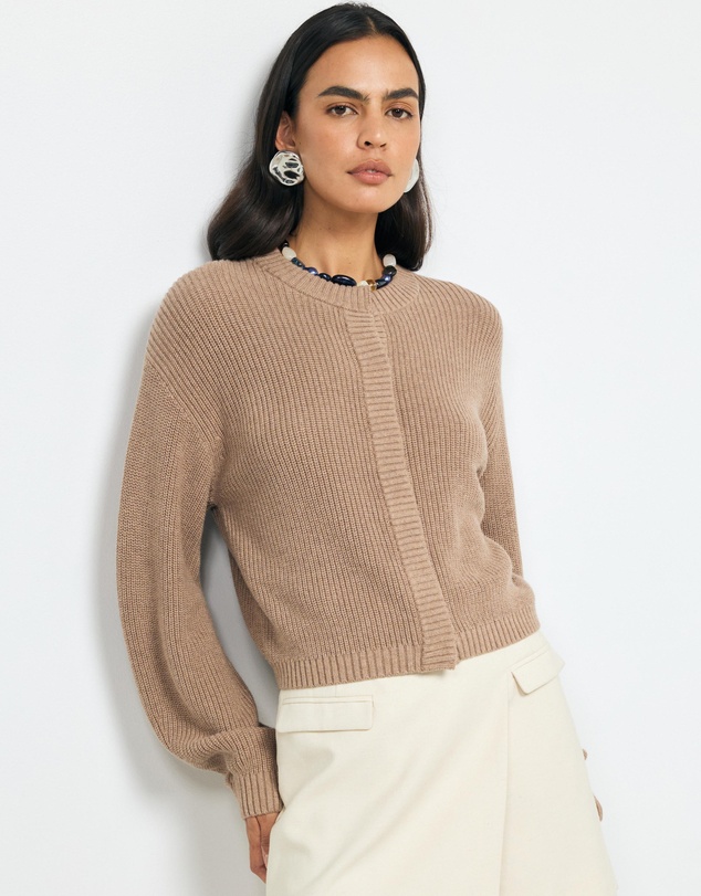 AERE - Tola Cotton Cashmere Cardigan