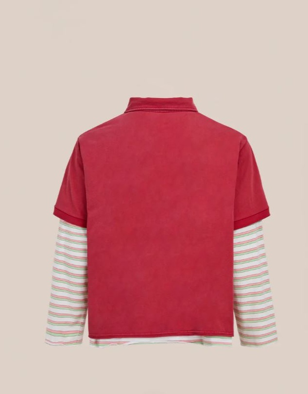 Found - Double Layer Stripe Tee