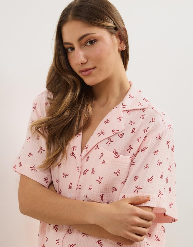 Atmos&Here - Mae Short Sleeve Shirt & Shorts PJ Set