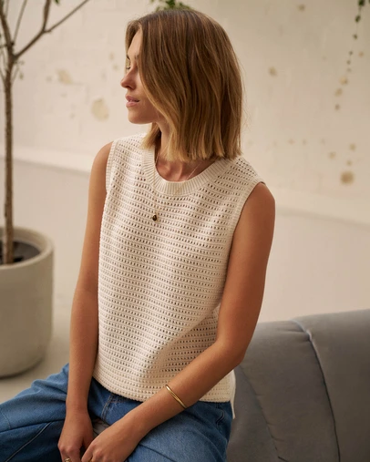 Ceres Life - Maddy Mesh Knit Tank