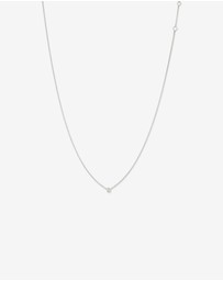 Michael Hill - Diamond Serendipity Single Stone Necklace in Sterling Silver