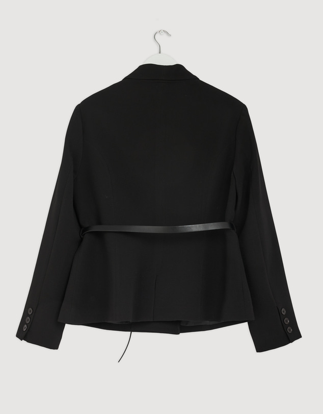 Revibe - Repaired Tussah Nora Belted Blazer - Brand Sizing-18
