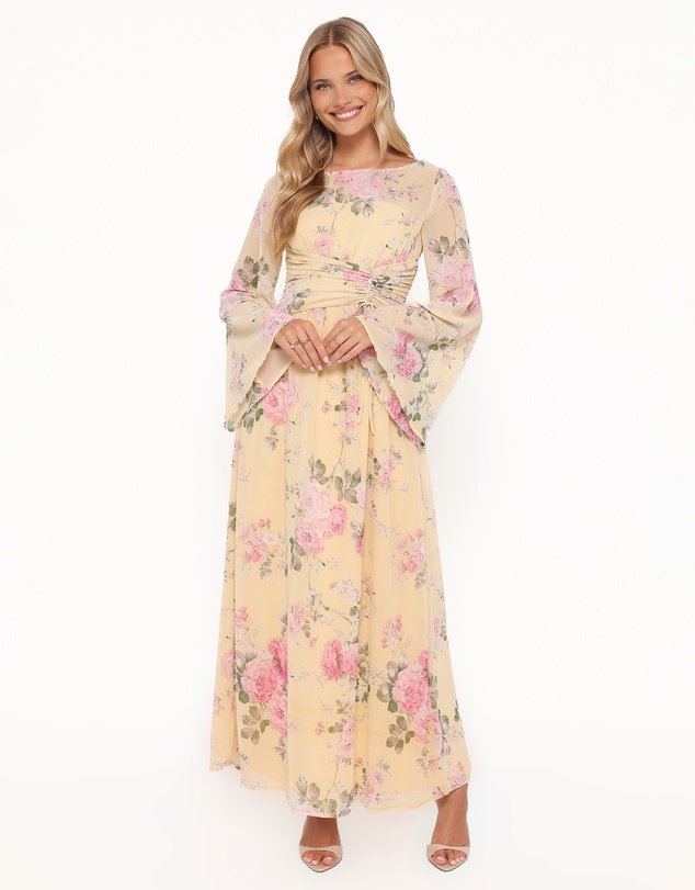 Petal & Pup - Samara Maxi Dress - Yellow Floral