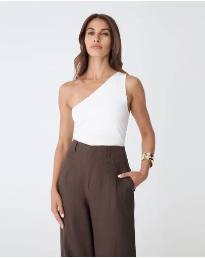 Forcast - Holly Bamboo One Shoulder Top