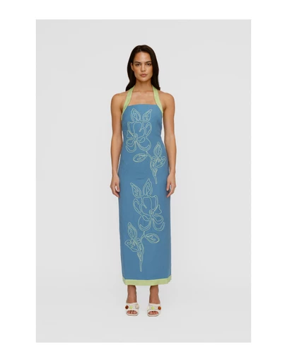 The Wolf Gang - Mirabelle Maxi Dress - Stone