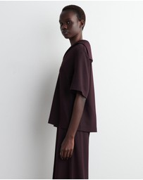 COS - Sailor-Collar Jersey T-Shirt
