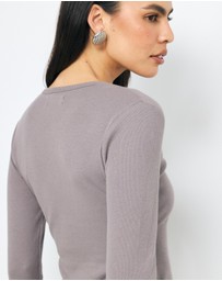 AERE - Long Sleeve Rib Tee