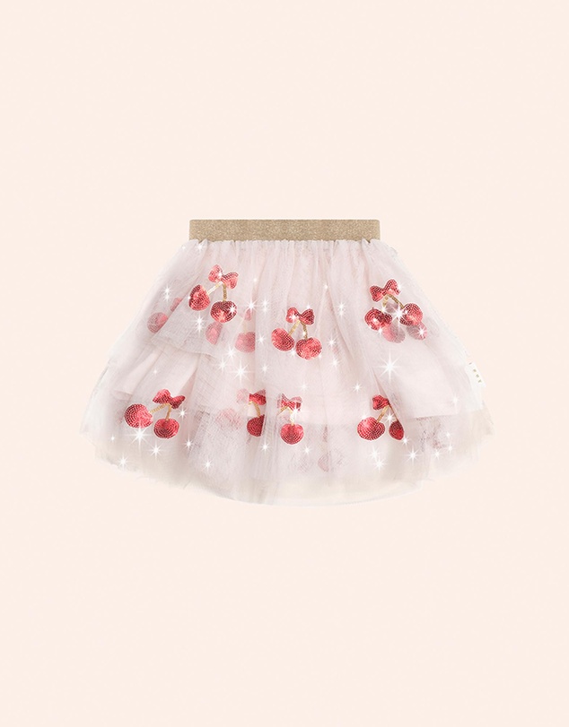 Huxbaby - Sequin Cherry Pie Tulle Skirt - Babies-Teens