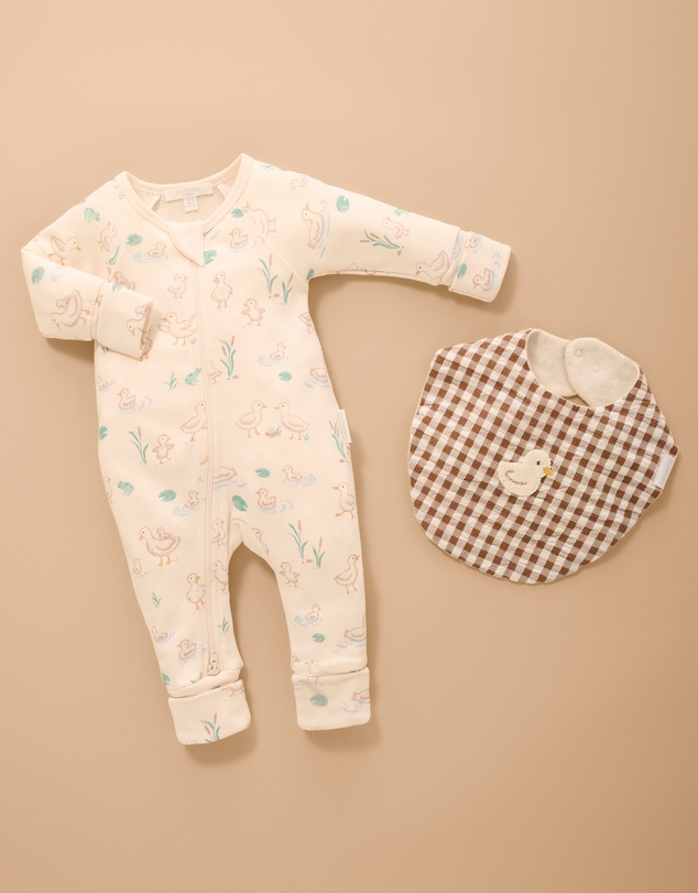 Purebaby - Gingham Bib-Kids-Babies