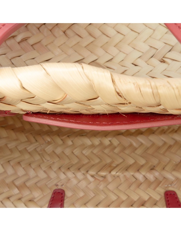 Pre-Loved by Azura Reborn - Pre-Loved Small Raffia Cuir Triomphe Classic Panier Tote
