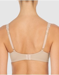 Natori - Pure Luxe Lace Strap Smooth Contour T-Shirt Bra