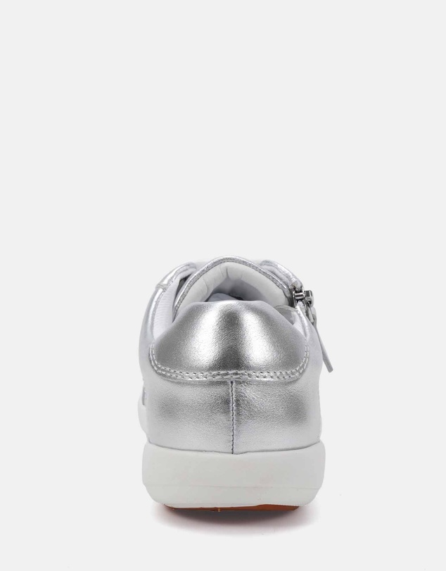 Clarks - Burrow Silver-White Sole
