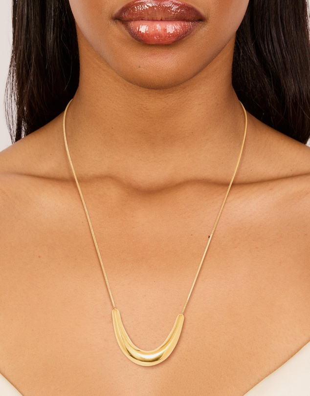 Lovisa - Waterproof Gold Plated Stainless Steel U-Shaped Pendant Necklace