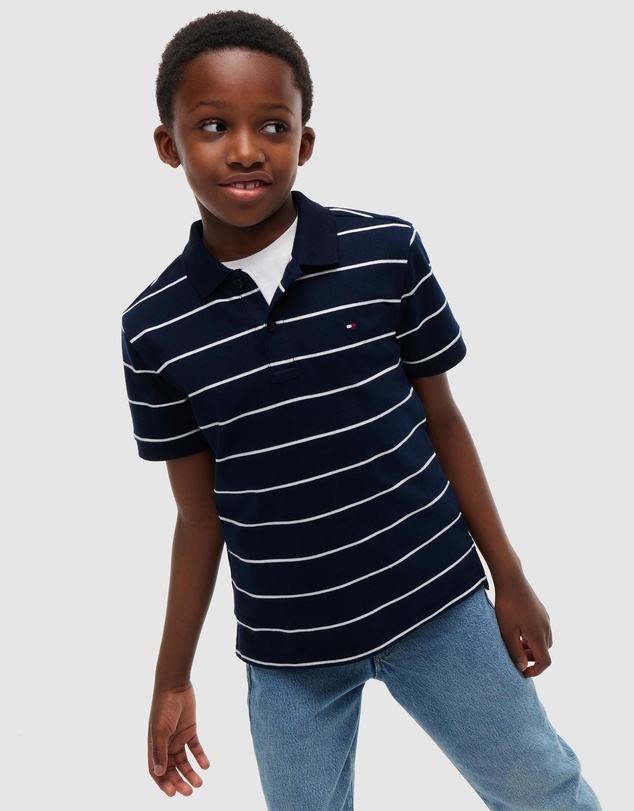 Tommy Hilfiger - Regular Fit Interlock Knit Polo Shirt - Kids