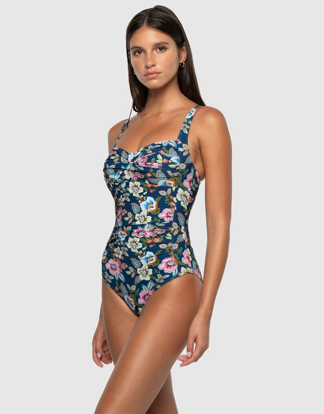 Nip Tuck Swim - Garden Gate Joanne Multifit Ruched Front One Piece