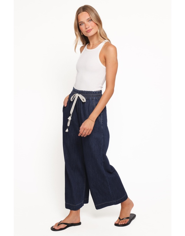 Petal & Pup - Jenni Wide Leg Pant - Indigo Wash