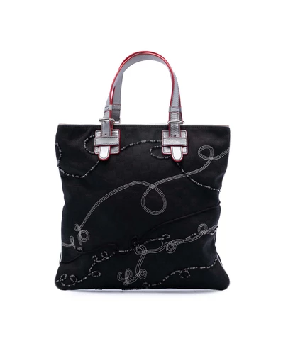 Pre-Loved by Azura Reborn - Pre-Loved Anagram Beaded Jacquard Tote