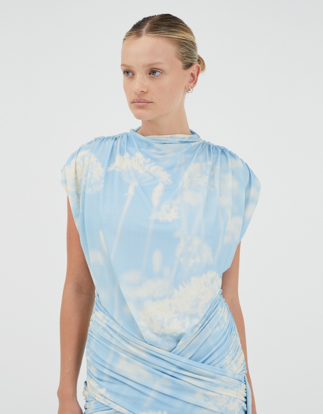 Third Form - Aura Draped Mini Dress