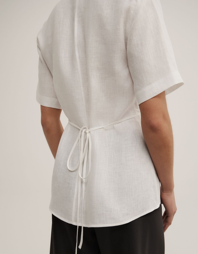 Witchery - Wrap Linen Short Sleeve Shirt