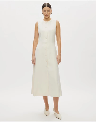 Minima Esenciales - Fika Tailored Midi Dress