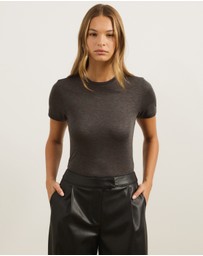 Atmos&Here - Wool Blend Short Sleeve T-Shirt