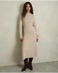 REISS - Mila Wool Blend Midi Dress