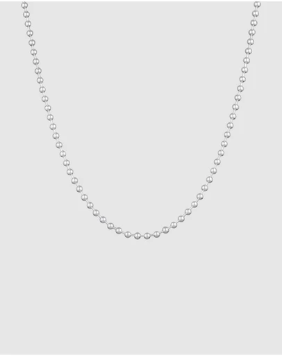 Kuzzoi - ICONIC EXCLUSIVE - Ball Chain Necklace in 925 Sterling Silver