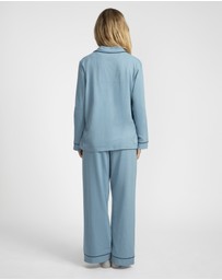 Mitch Dowd - Cotton Jersey Pyjama Set - Blue
