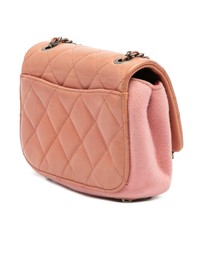 Pre-Loved by Azura Reborn - Pre-Loved Paris Salzburg Mini Quilted Glazed Calfskin and Felt Edelweiss Flower Flap