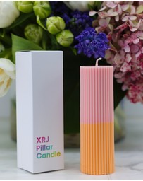 XRJ Celebrations - Pillar Two-Tone Sunset Candle