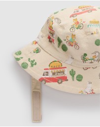 Purebaby - Reversible Bucket Hat -Kids-Babies