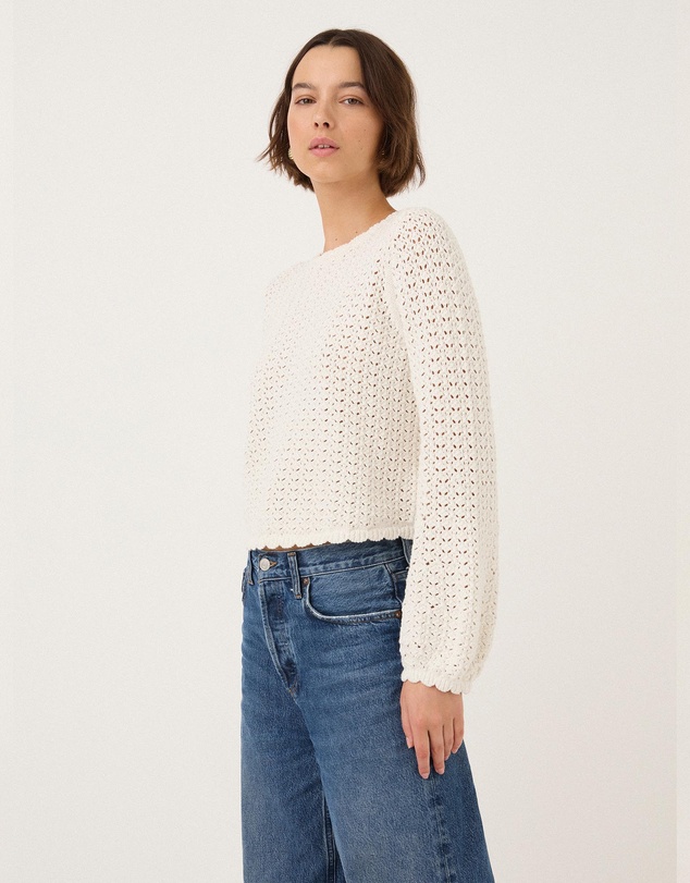 Peony - Pointelle Pullover