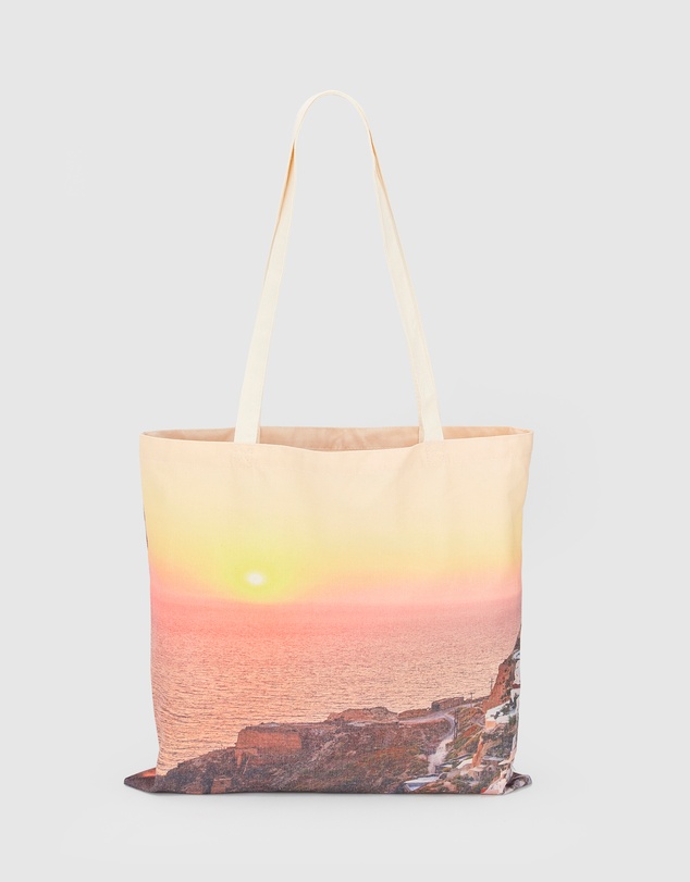 Remy Gerega - Santorini Cotton Tote Bag