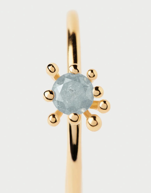 PDPAOLA - Grey Fleur Ring
