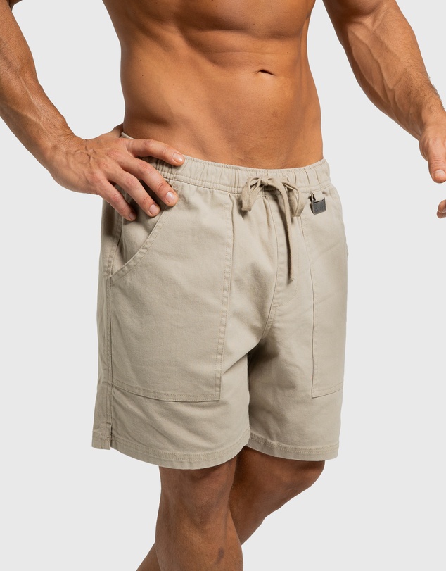 Coast Clothing - Biarritz Canvas Shorts - Natural