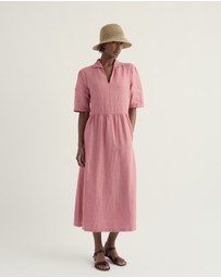 Seasalt - Seasalt Cornwall Pink Fen Violet Linen Midi Dress