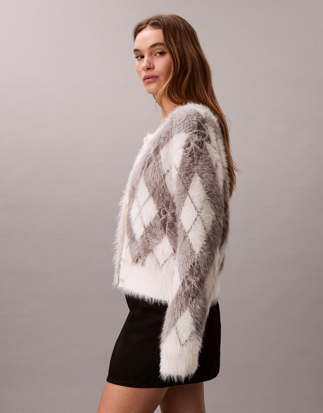 Calvin Klein Jeans - Soft Argyle Relaxed Cardigan