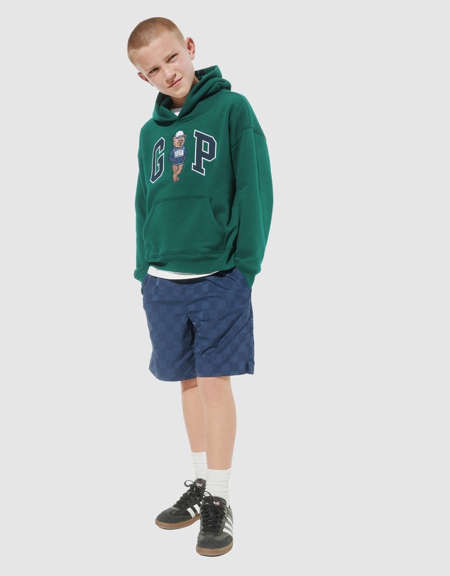 GAP - Brannan Fleece PO Logo Hood - Teens