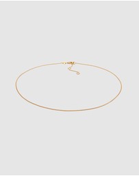 Elli Jewelry - Necklace Choker Armoured Chain 925 Sterling Silver Gold-plated