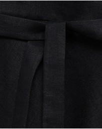 M.N.G - Nickie Bow Linen-Blend Dress