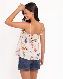 Petal & Pup - Indira Pleated Top With Shoulder Ties - Multi