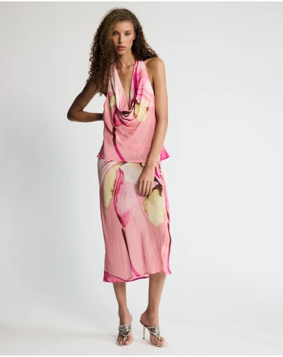 Lover - Cindy Draped Halter Top