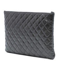 Pre-Loved by Azura Reborn - Pre-Loved Large Quilted Iridescent Patent O Case Clutch