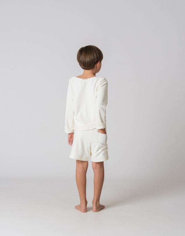 Fiola Rose Swim - Rashie Top in Ivorie