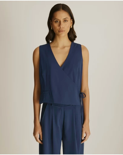 Atmos&Here - Freida Wrap Vest Top